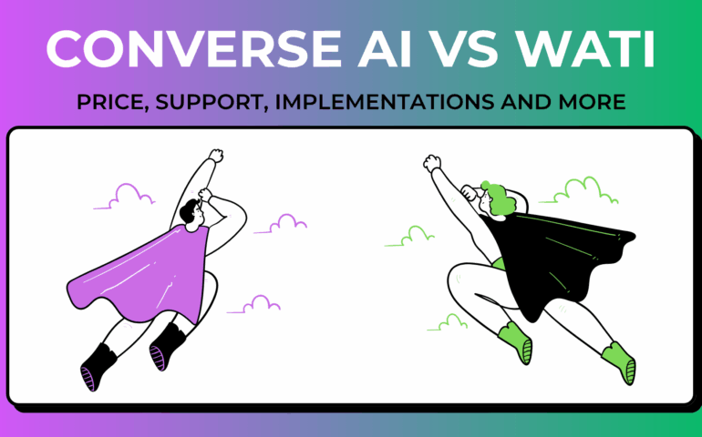 Converse AI VS Wati comparsion. Showing Converse AI as an alternative to Wati